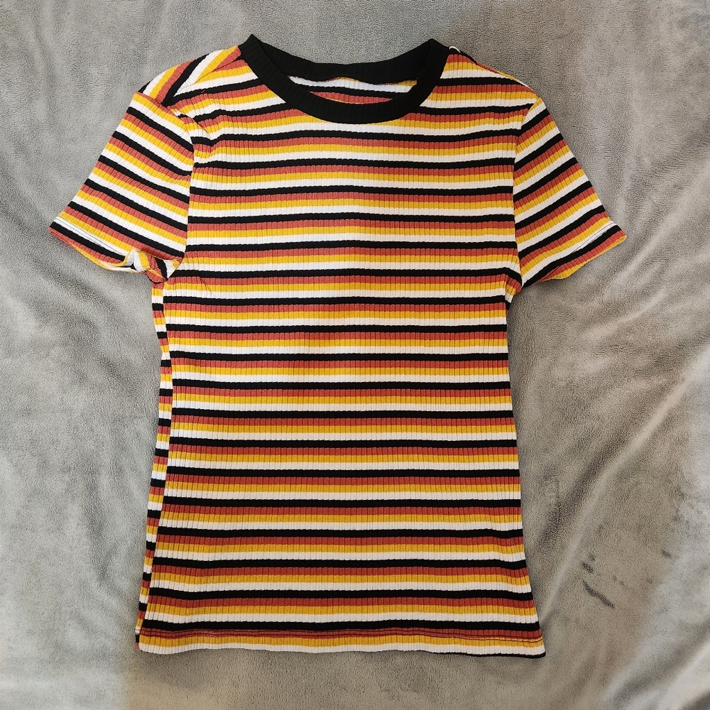 Ribbed fitted top